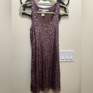 Max Studio Purple Sequence Mini dress